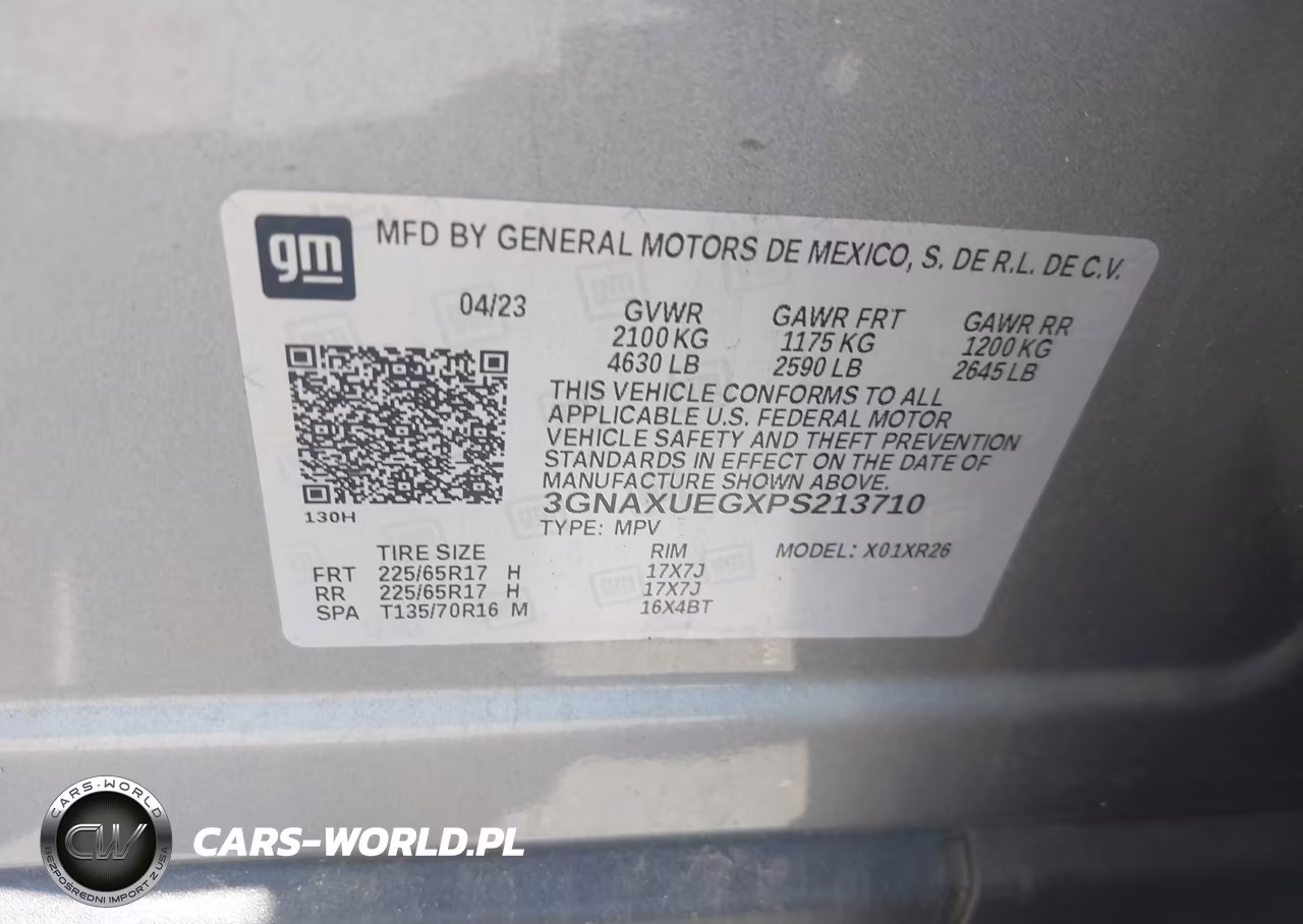 2023 Chevrolet Equinox Awd Lt VIN:3GNAXUEGXPS213710 - 9