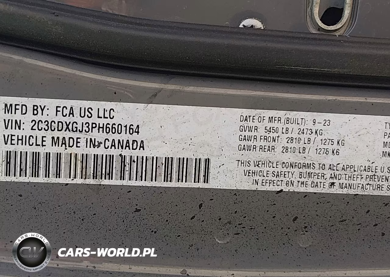 2023 Dodge Charger Scat Pack VIN:2C3CDXGJ3PH660164 - 9