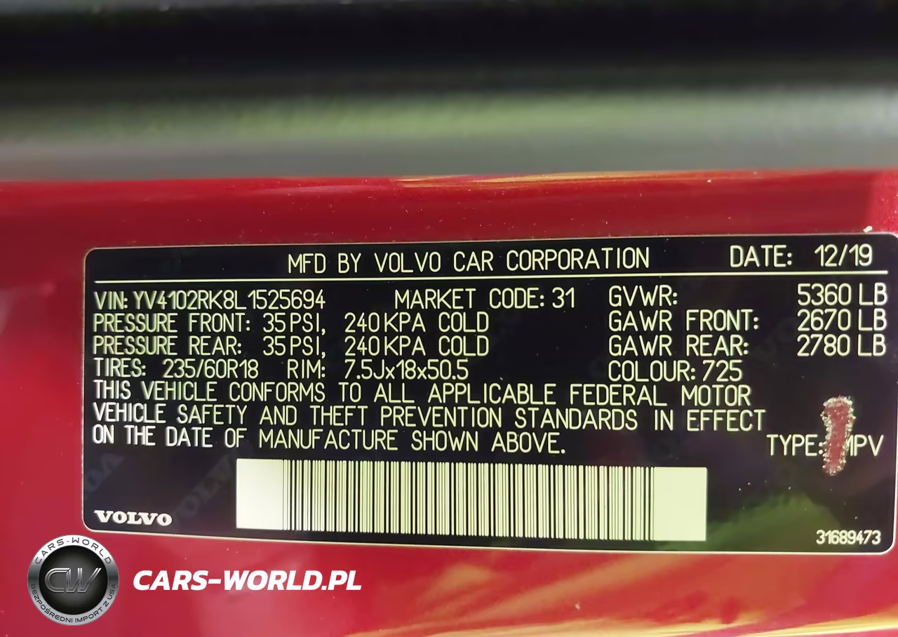 2020 Volvo Xc60 T5 Momentum VIN:YV4102RK8L1525694 - 9