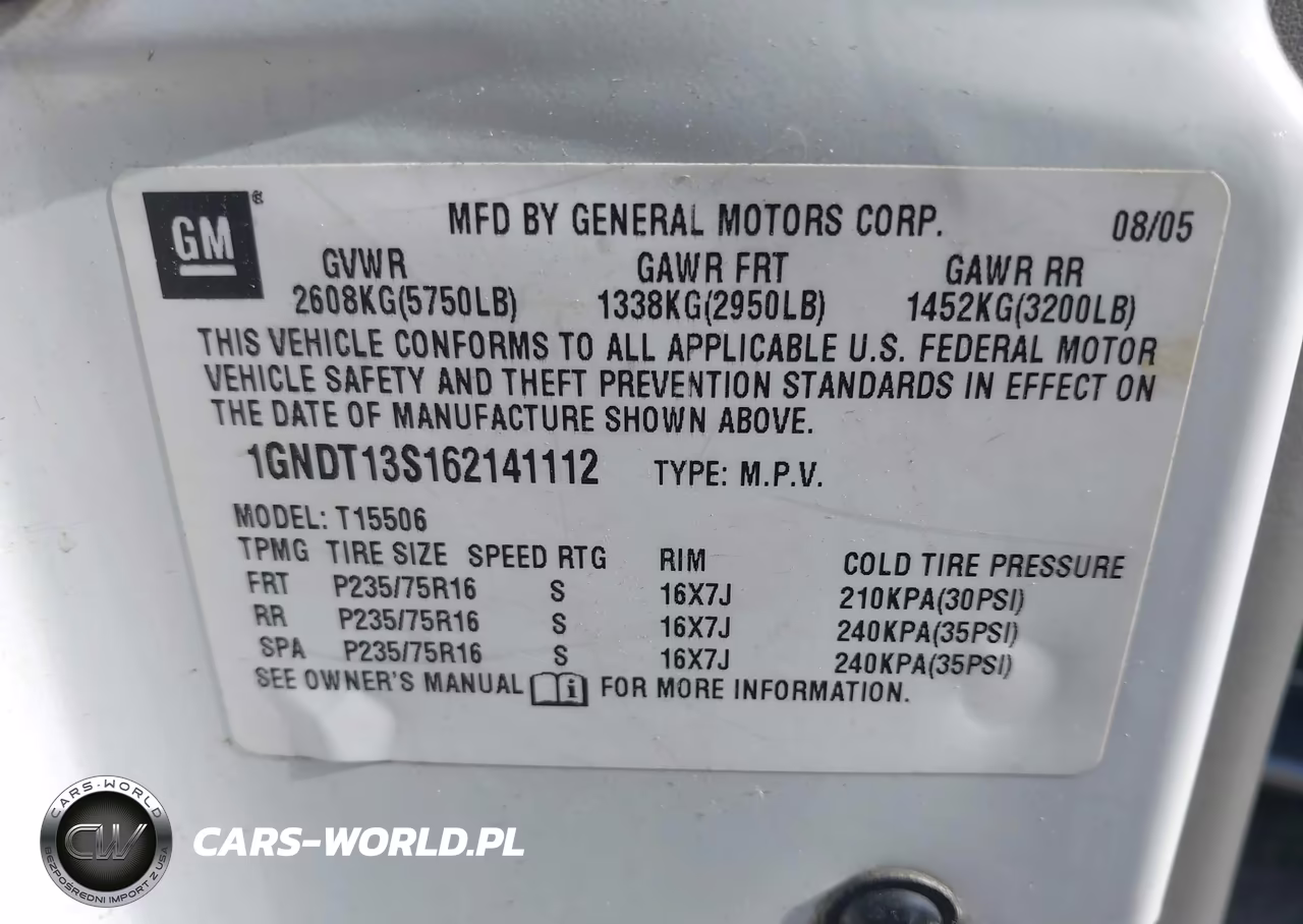 2006 Chevrolet Trailblazer Ls VIN:1GNDT13S162141112 - 9