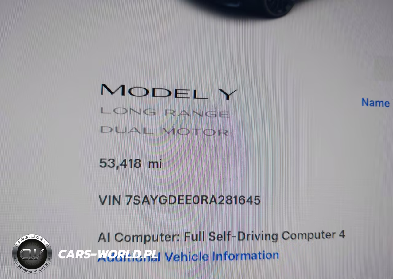 2024 Tesla Model Y Long Range Dual Motor All-Wheel Drive VIN:7SAYGDEE0RA281645 - 14