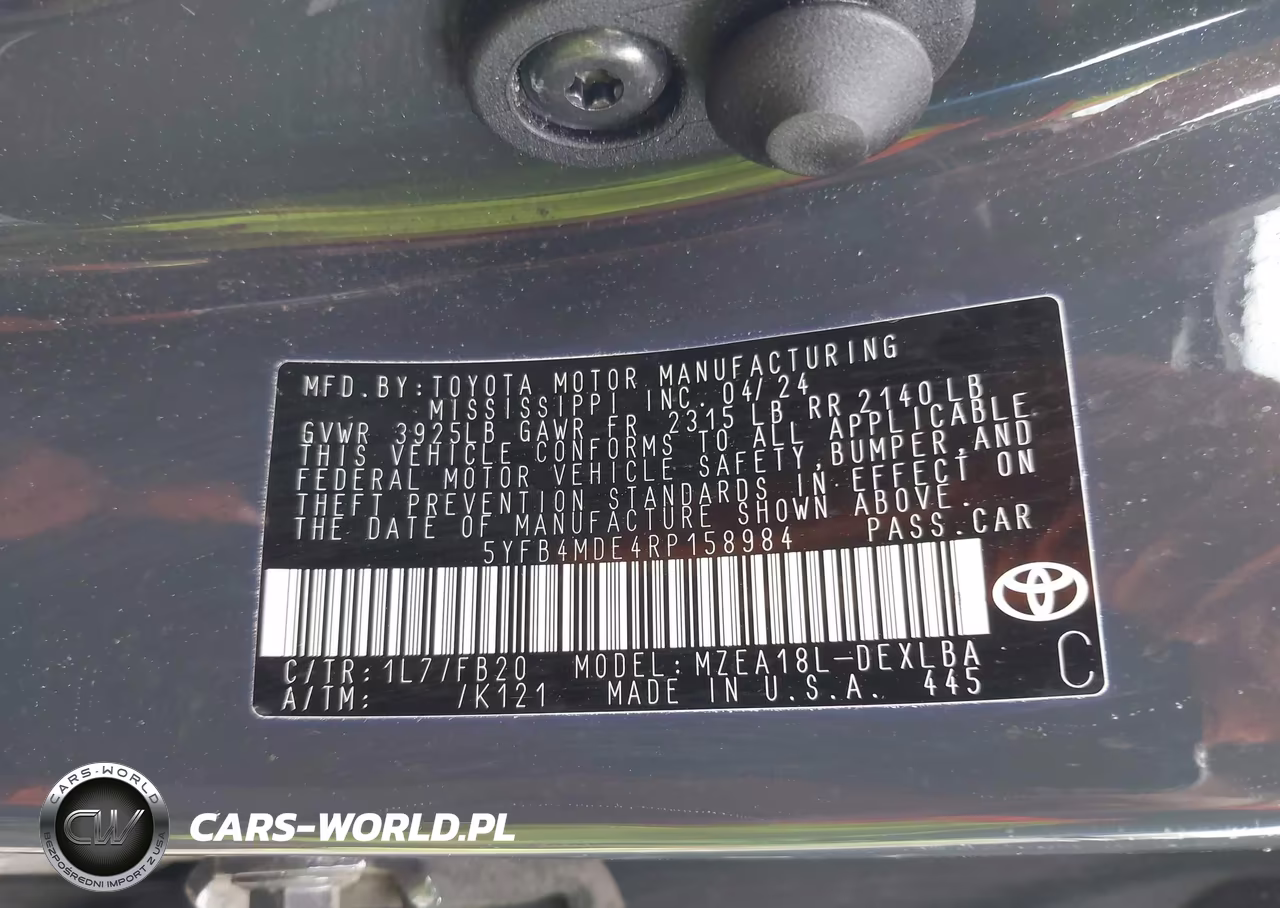 2024 Toyota Corolla Le VIN:5YFB4MDE4RP158984 - 9