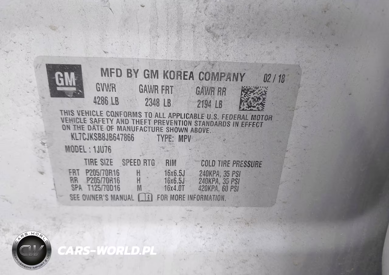 2018 Chevrolet Trax Ls VIN:KL7CJKSB8JB647866 - 9