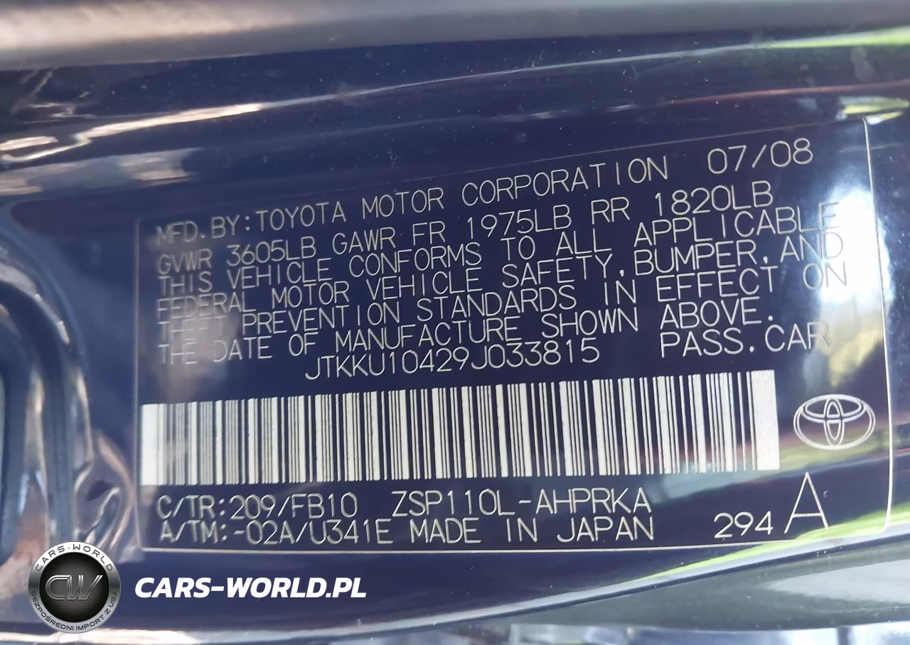 2009 Scion Xd VIN:JTKKU10429J033815 - 9
