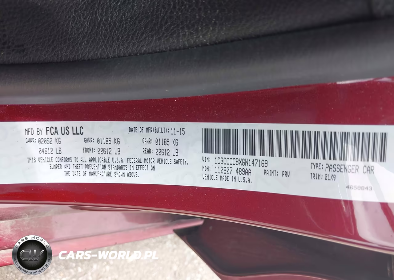 2016 Chrysler 200 C VIN:1C3CCCCBXGN147169 - 9