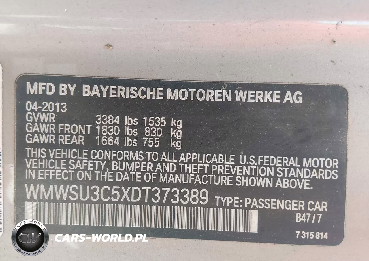 2013 Mini Hardtop Cooper VIN:WMWSU3C5XDT373389 - 9