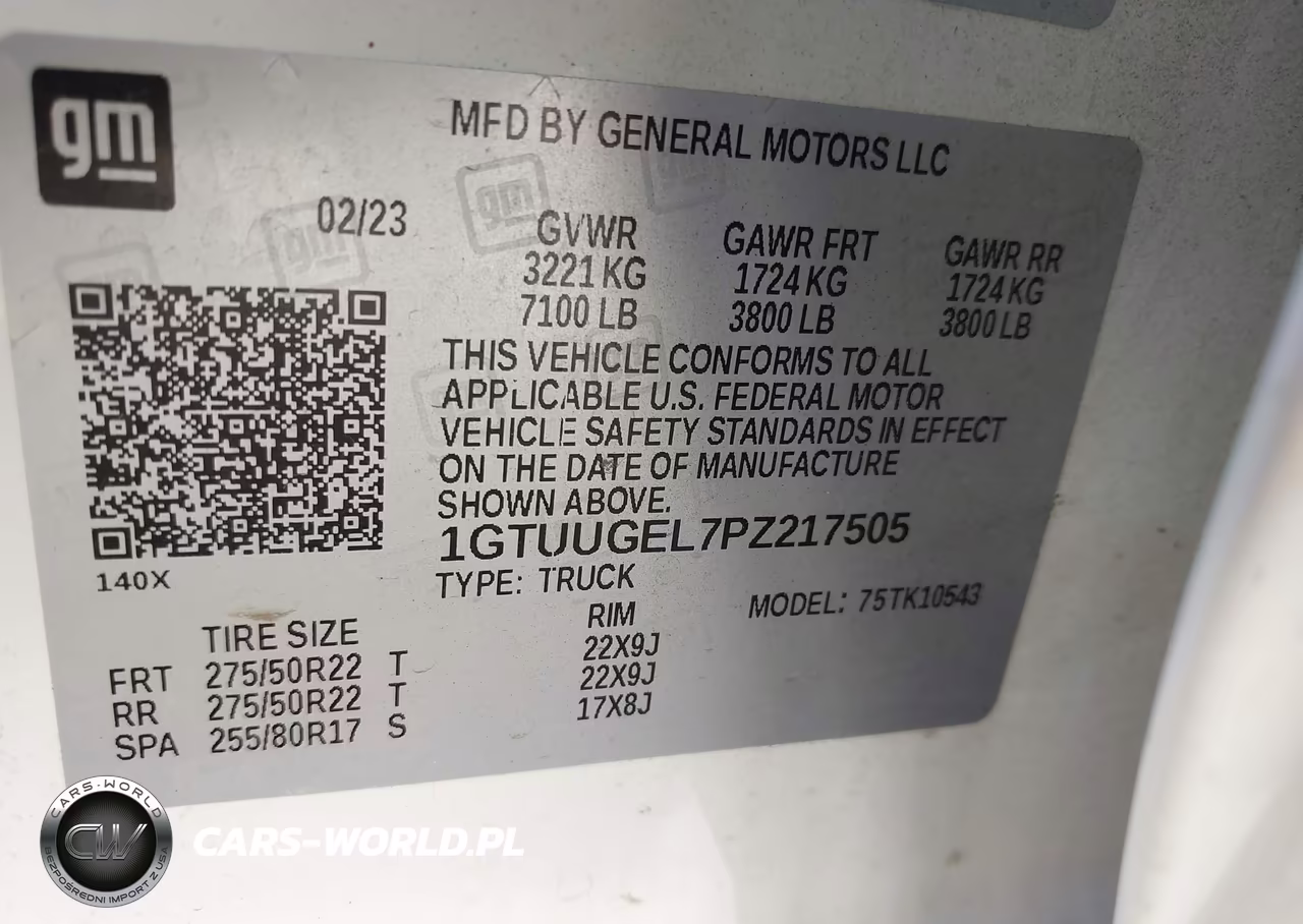 2023 GMC Sierra 1500 4Wd Short Box Denali VIN:1GTUUGEL7PZ217505 - 9