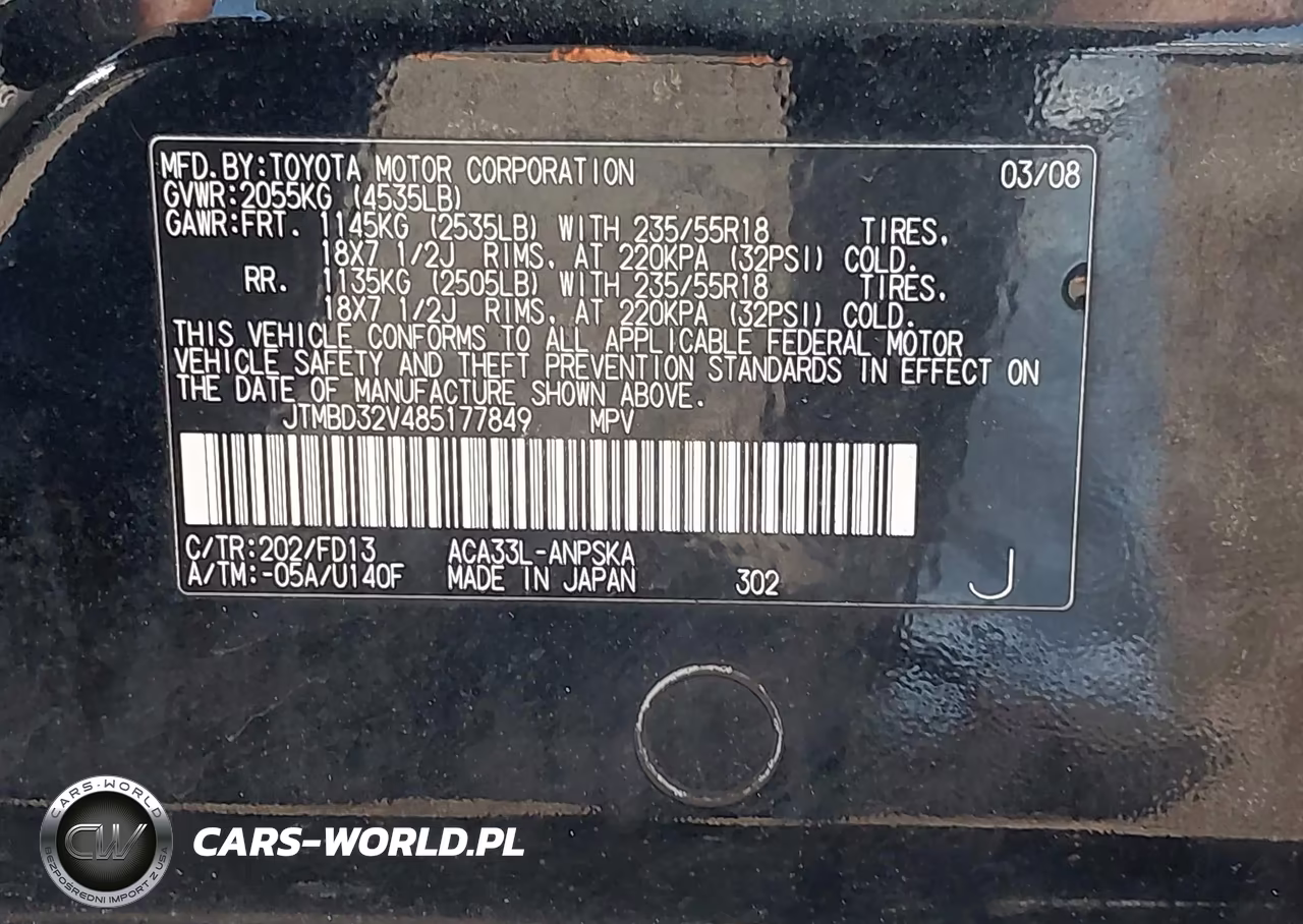 2008 Toyota Rav4 Sport VIN:JTMBD32V485177849 - 9
