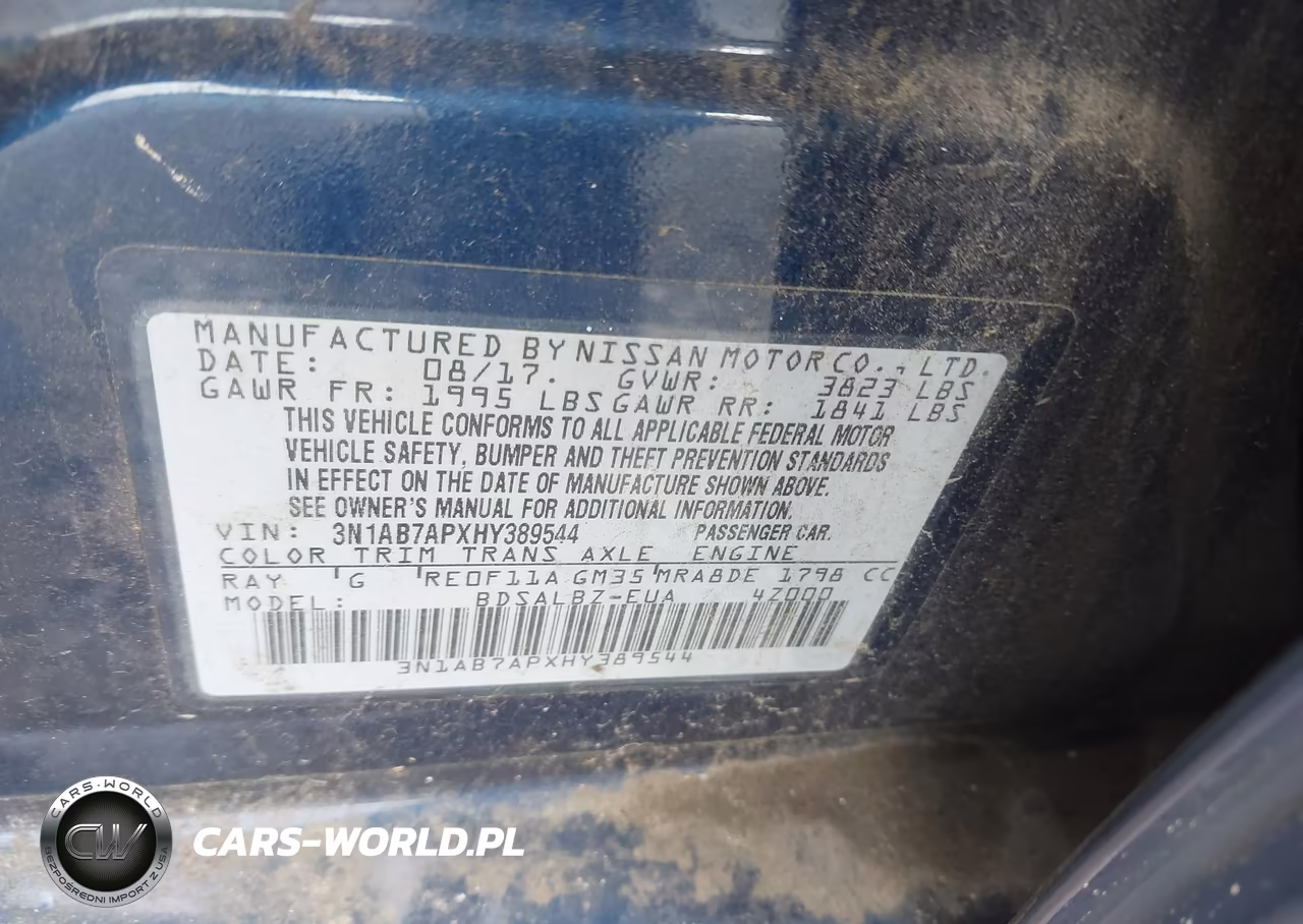 2017 Nissan Sentra S VIN:3N1AB7APXHY389544 - 9