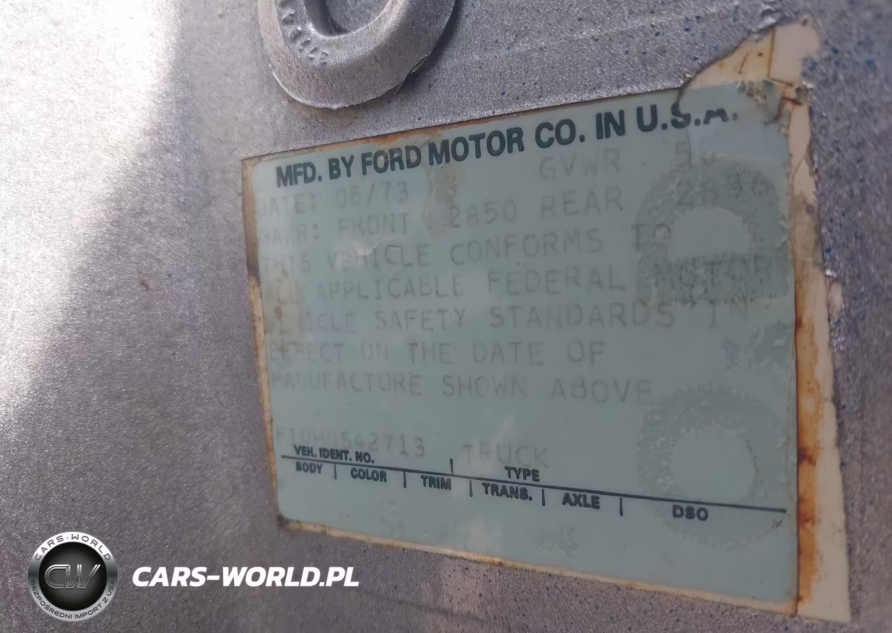 1974 Ford F100 VIN:000000F10HNS42713 - 9