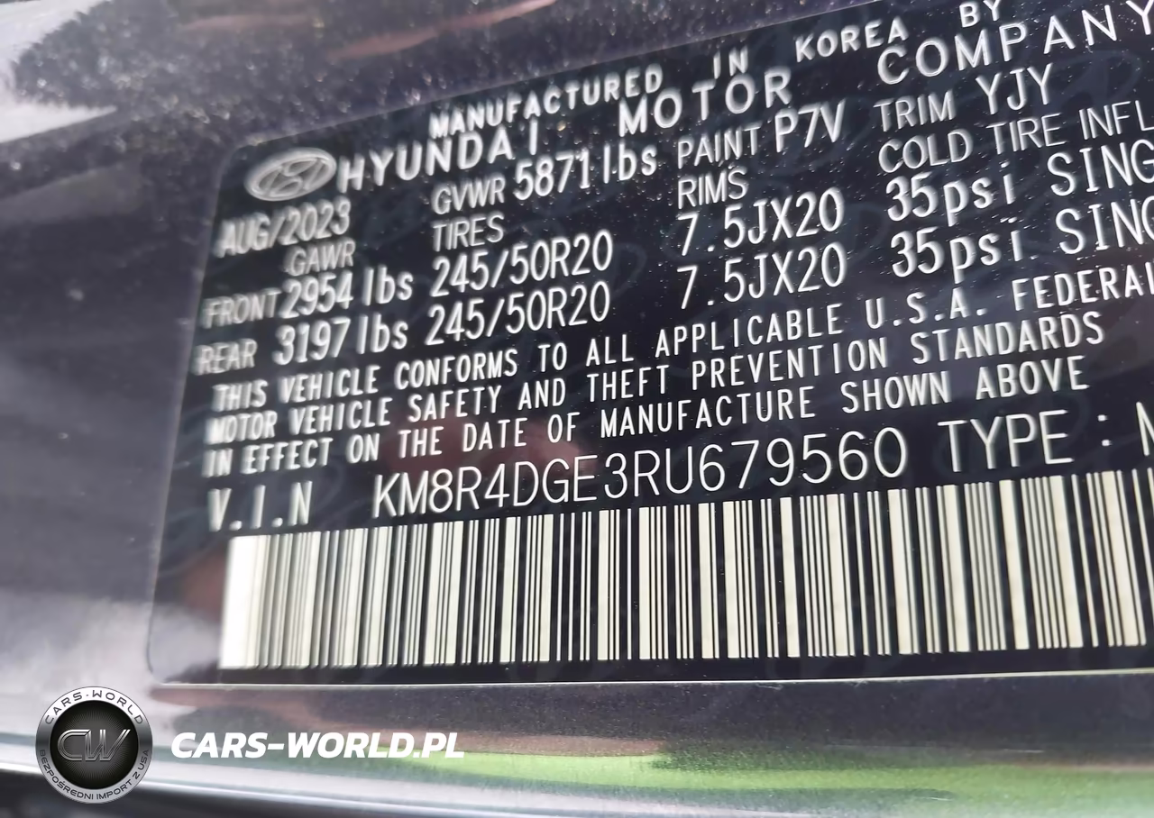 2024 Hyundai Palisade Sel VIN:KM8R4DGE3RU679560 - 9