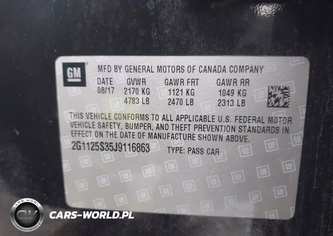2018 Chevrolet Impala 2Lz VIN:2G1125S35J9116863 - 9
