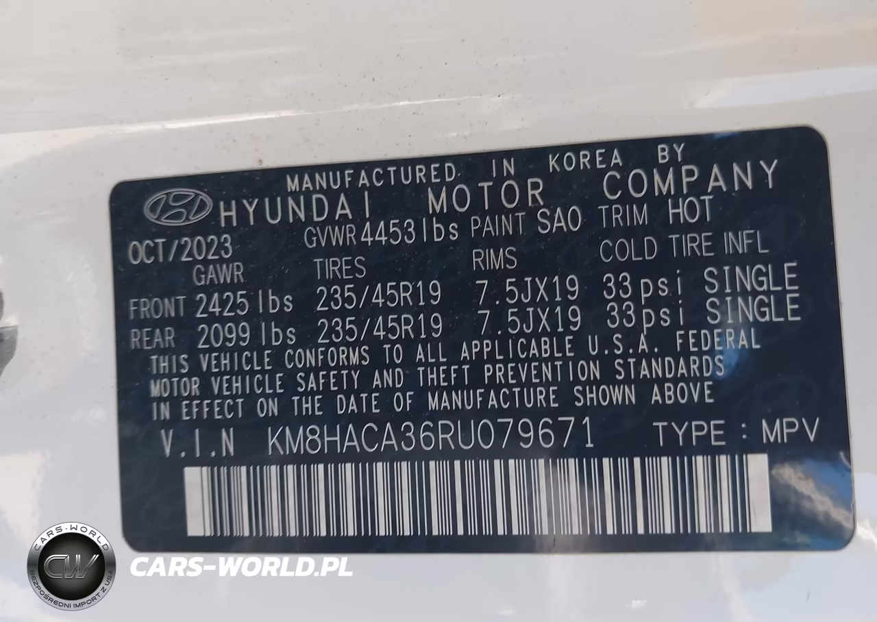 2024 Hyundai Kona N Line VIN:KM8HACA36RU079671 - 9