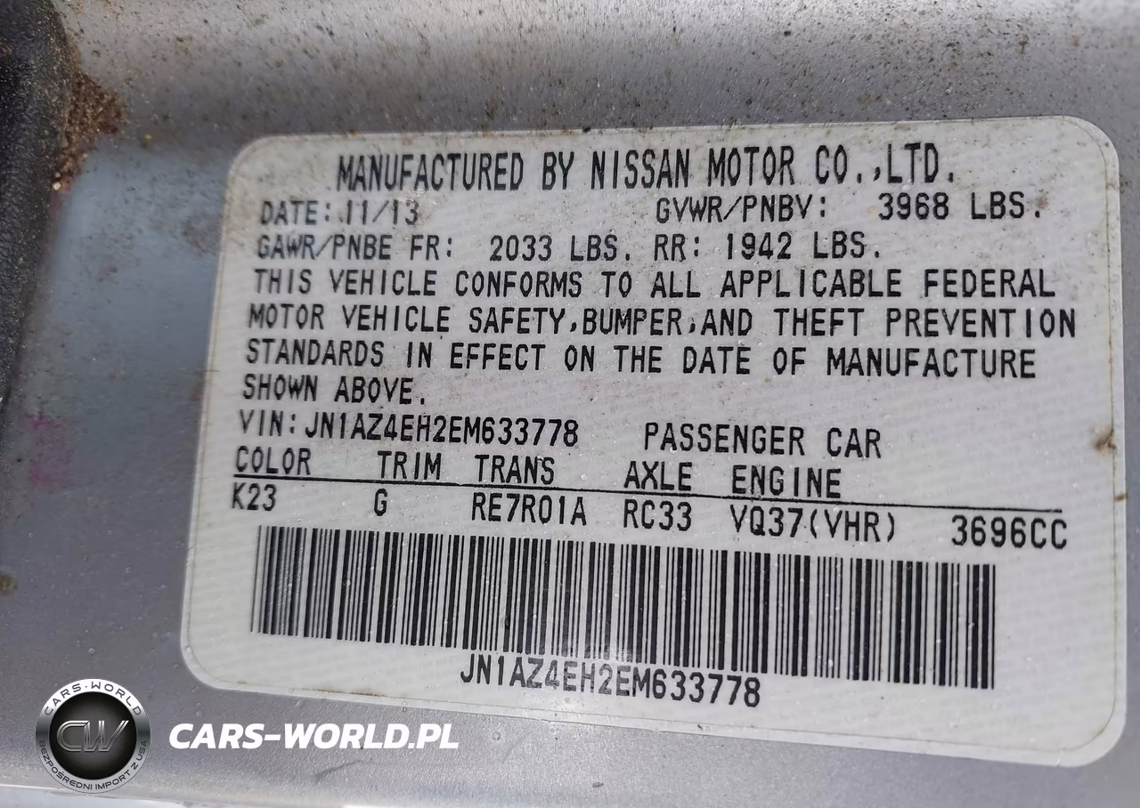 2014 Nissan 370Z VIN:JN1AZ4EH2EM633778 - 9