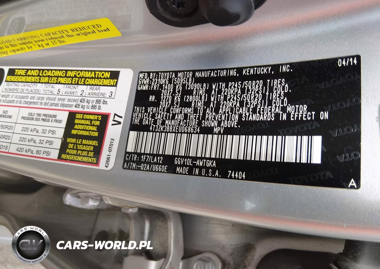 2014 Toyota Venza Xle V6 VIN:4T3ZK3BBXEU068634 - 9