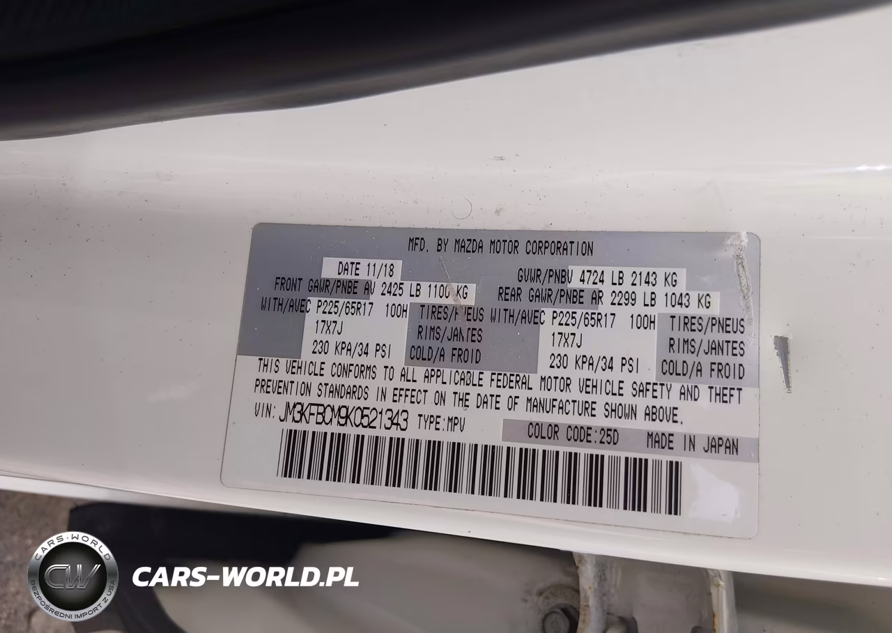 2019 Mazda Cx-5 Touring VIN:JM3KFBCM9K0521343 - 9