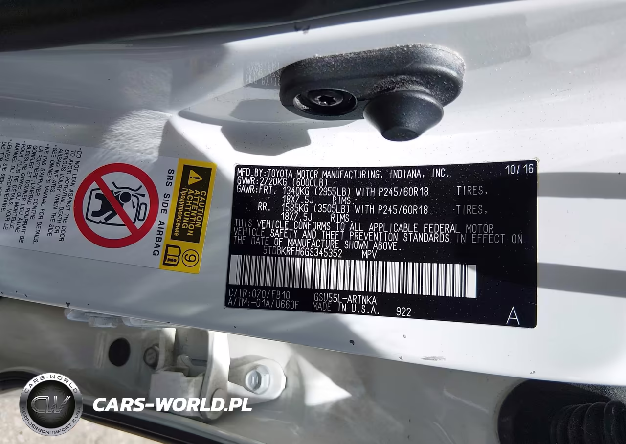 2016 Toyota Highlander Le-Le Plus VIN:5TDBKRFH6GS345352 - 9