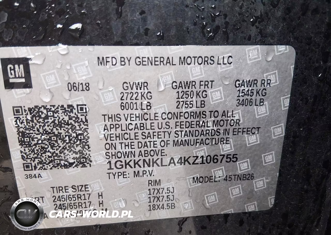 2019 GMC Acadia Sle-1 VIN:1GKKNKLA4KZ106755 - 9