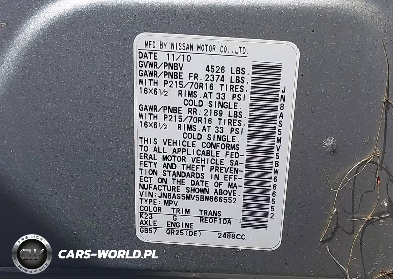 2011 Nissan Rogue S VIN:JN8AS5MV5BW666552 - 9