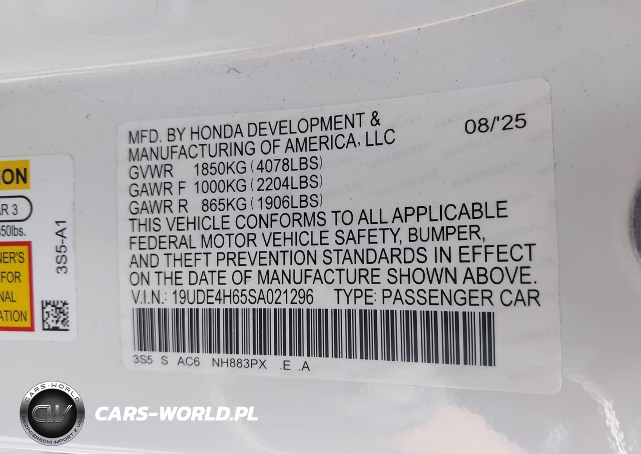 2025 Acura Integra A-Spec Technology VIN:19UDE4H65SA021296 - 9