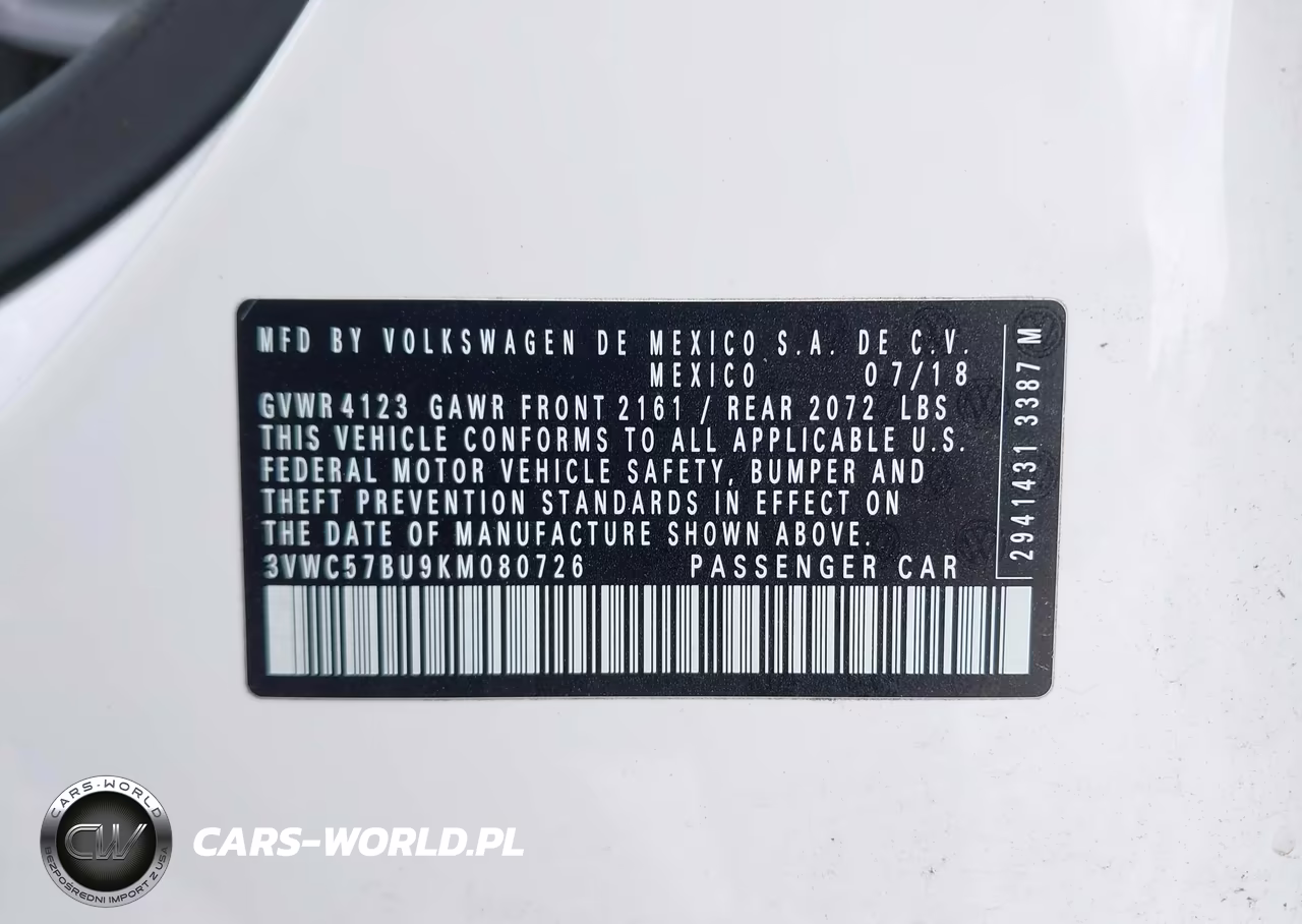 2019 Volkswagen Jetta 1.4T R-Line-1.4T S-1.4T Se VIN:3VWC57BU9KM080726 - 9