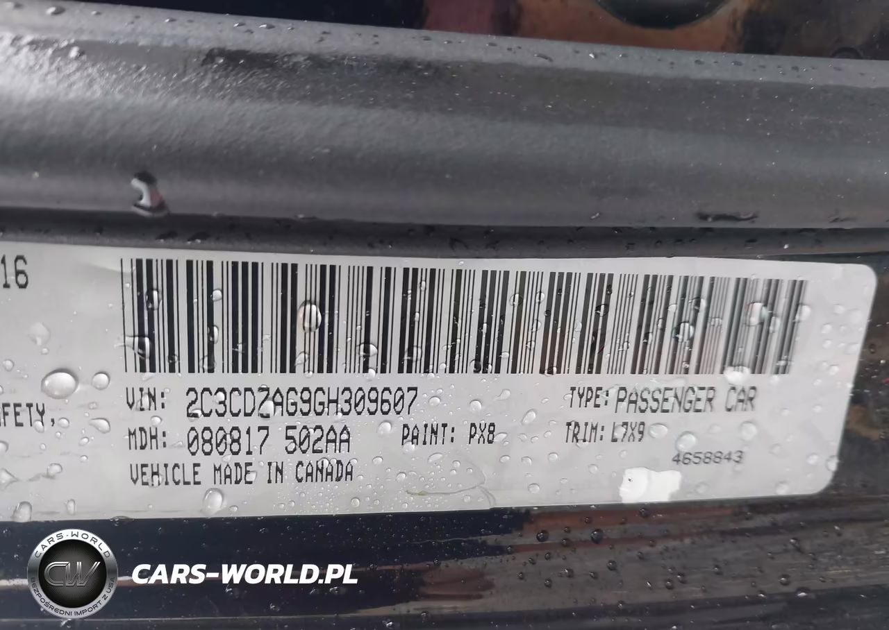 2016 Dodge Challenger Sxt VIN:2C3CDZAG9GH309607 - 9