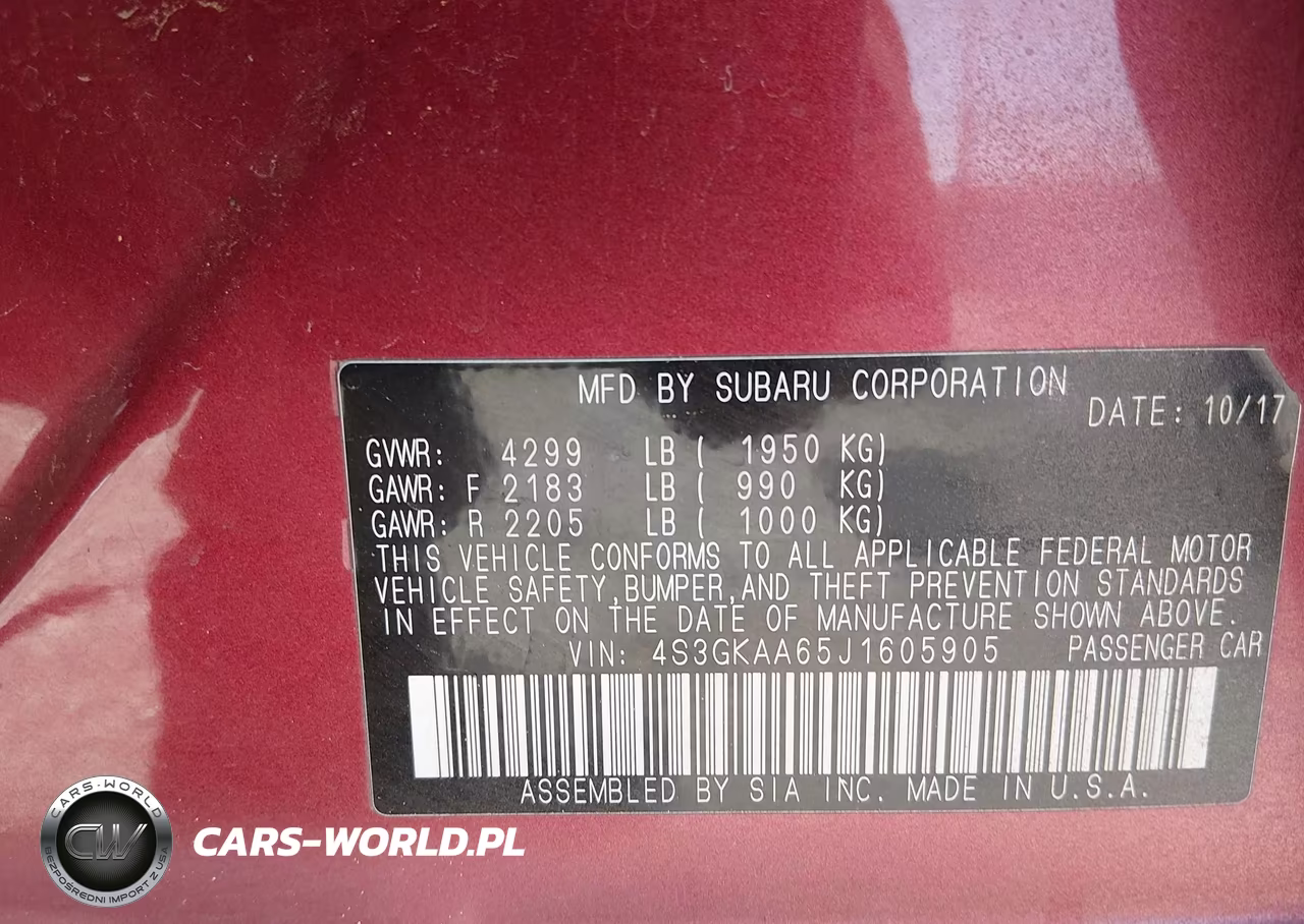 2018 Subaru Impreza 2.0I VIN:4S3GKAA65J1605905 - 9