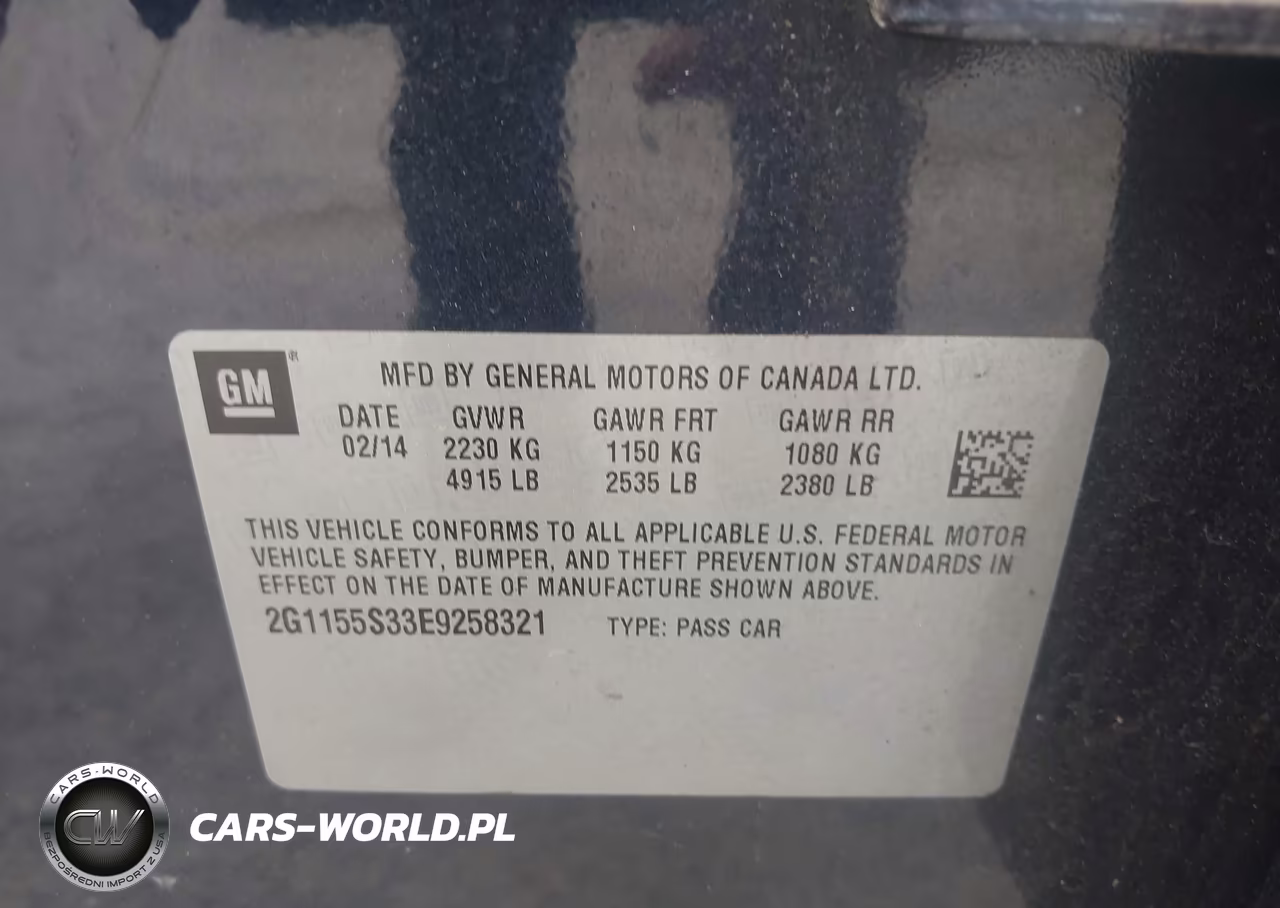 2014 Chevrolet Impala 2Lz VIN:2G1155S33E9258321 - 9