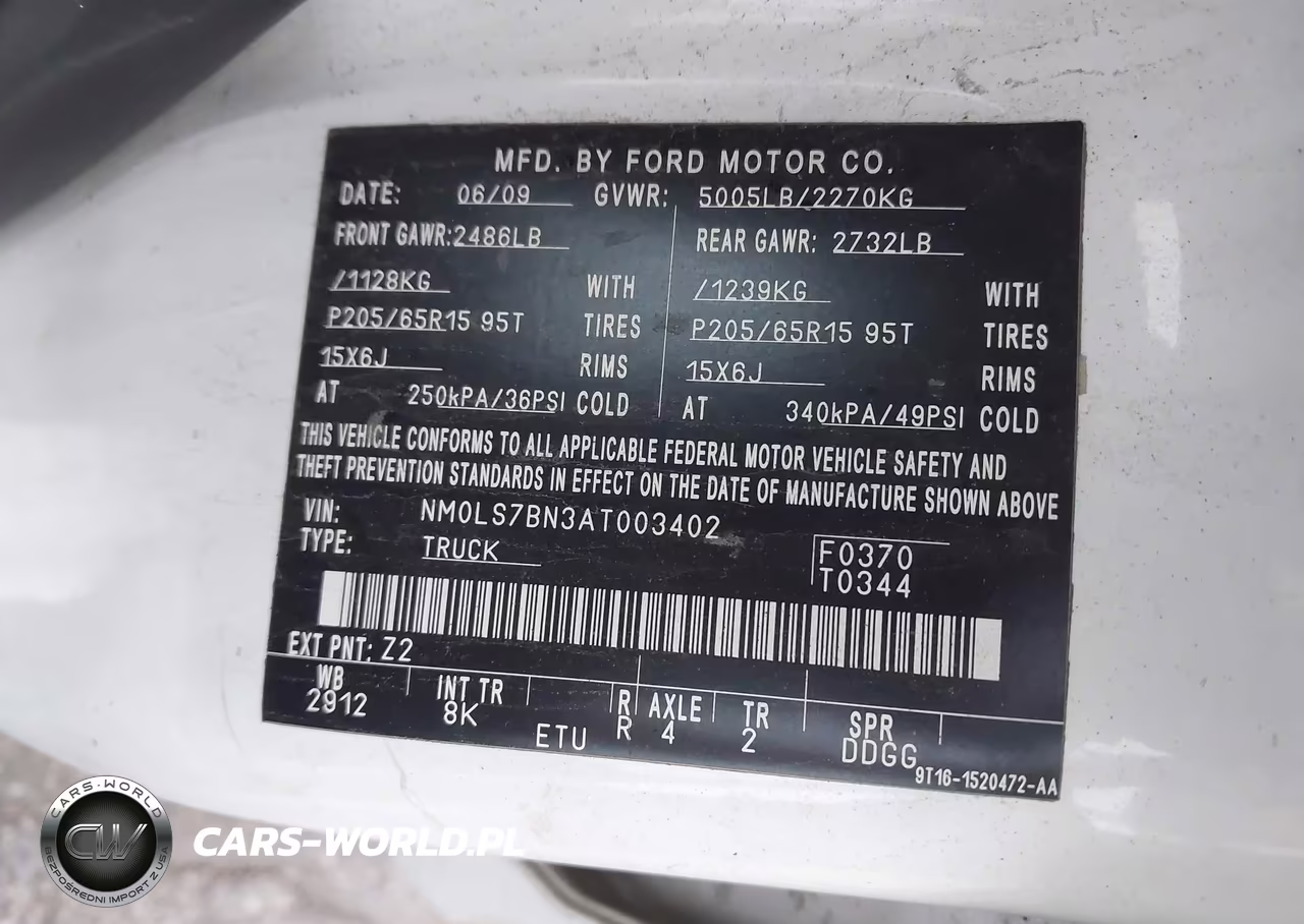 2010 Ford Transit Connect Xlt VIN:NM0LS7BN3AT003402 - 9