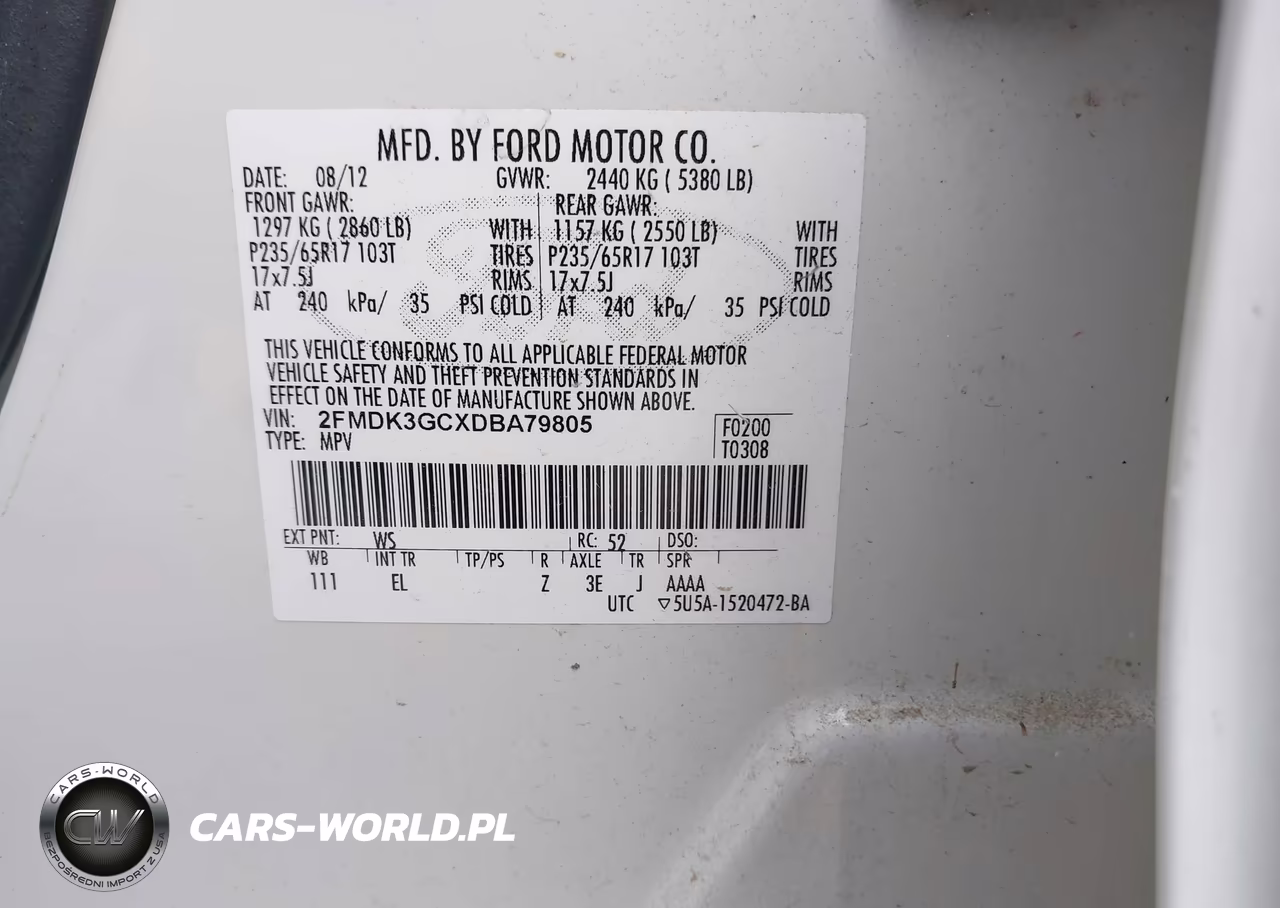 2013 Ford Edge Se VIN:2FMDK3GCXDBA79805 - 9
