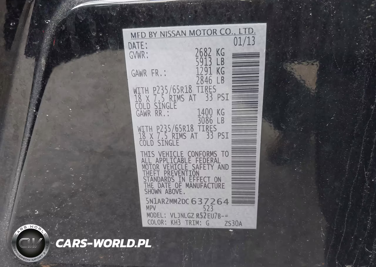 2013 Nissan Pathfinder Sl VIN:5N1AR2MM2DC637264 - 9
