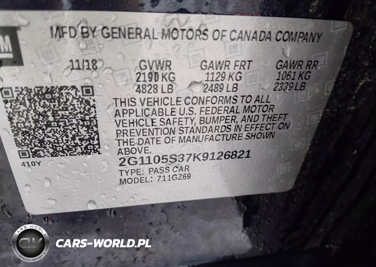 2019 Chevrolet Impala Premier VIN:2G1105S37K9126821 - 9