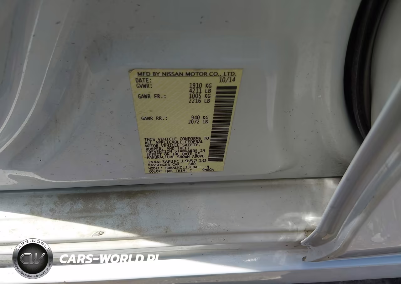 2015 Nissan Altima 2.5 Sv VIN:1N4AL3AP3FC198210 - 9