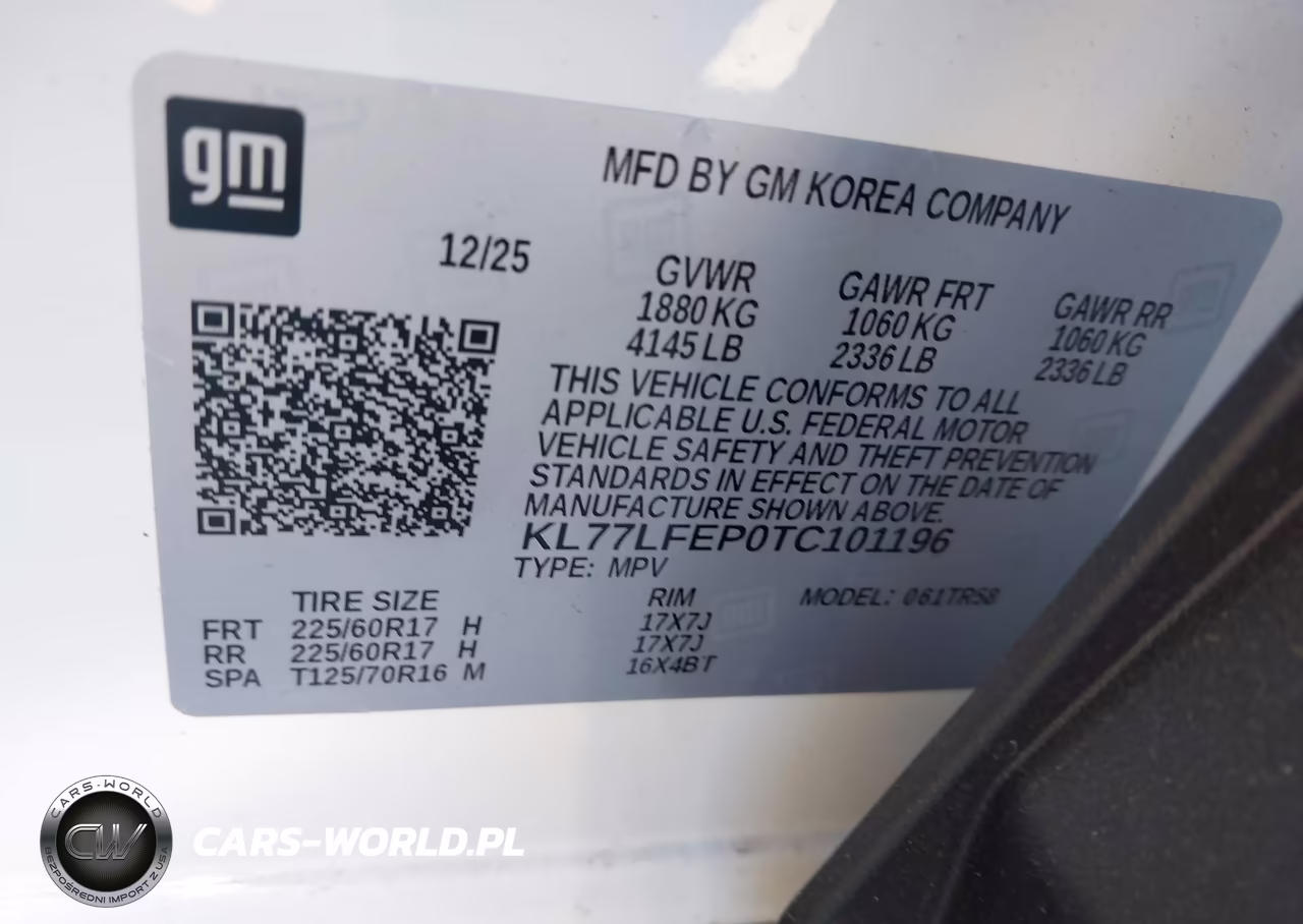 2026 Chevrolet Trax Fwd Ls VIN:KL77LFEP0TC101196 - 9