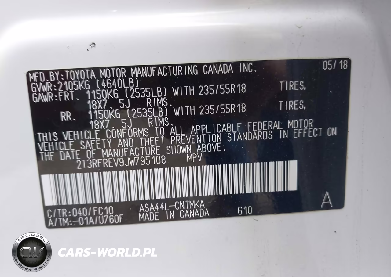 2018 Toyota Rav4 Adventure VIN:2T3RFREV9JW795108 - 9