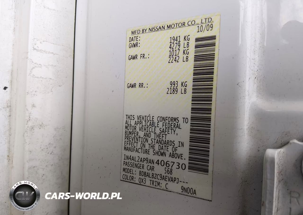 2010 Nissan Altima 2.5 S VIN:1N4AL2AP9AN406730 - 9