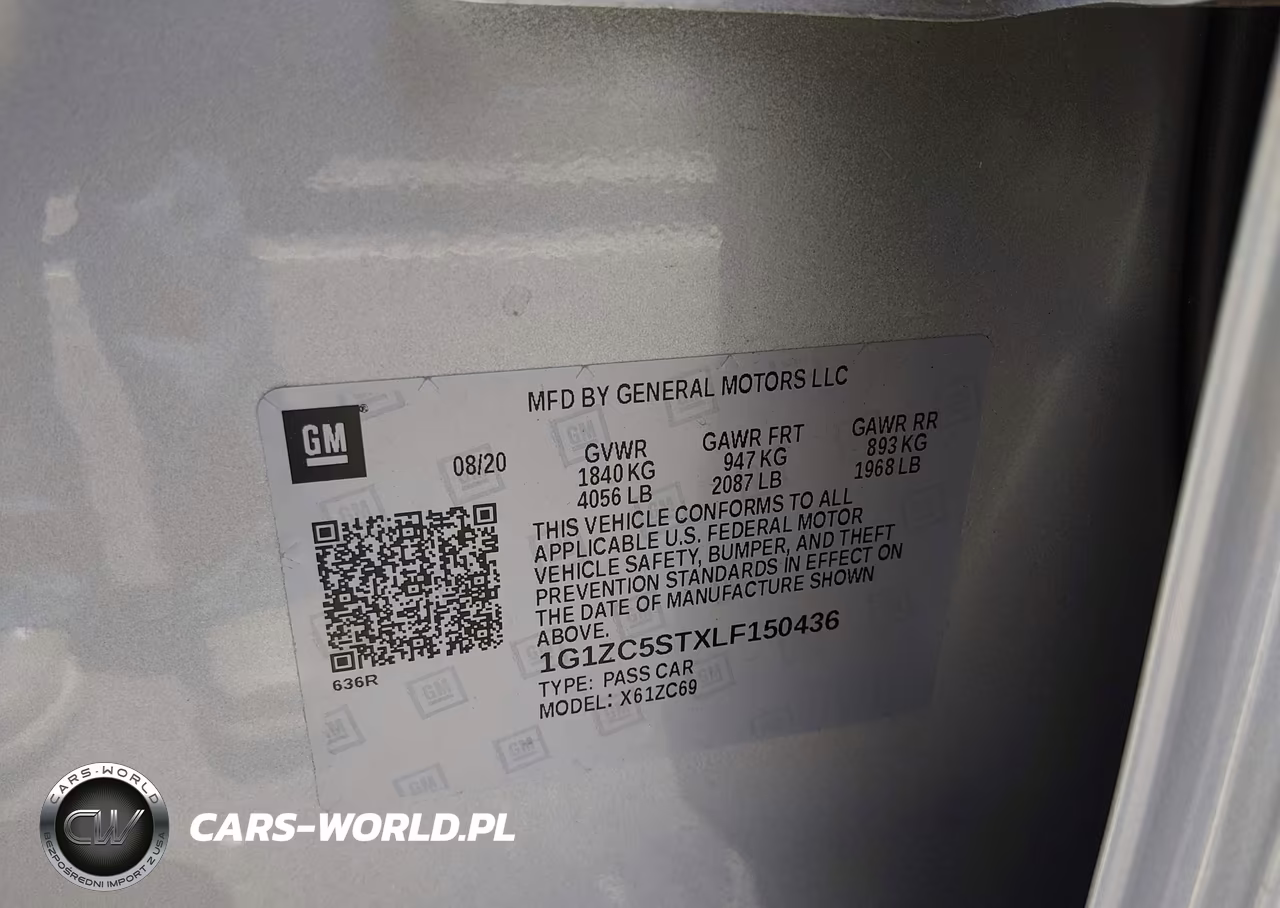 2020 Chevrolet Malibu Fwd 1Fl VIN:1G1ZC5STXLF150436 - 9