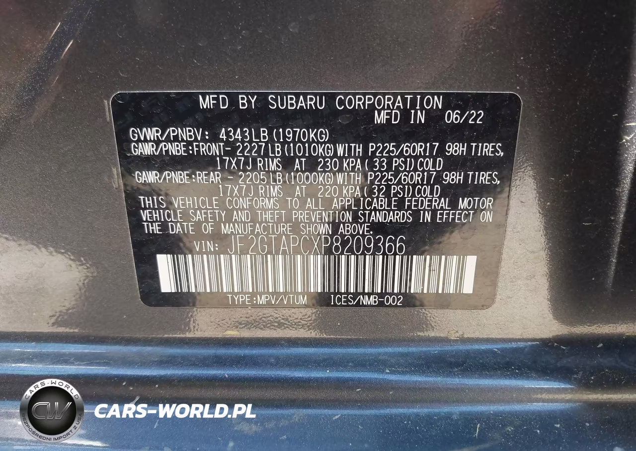 2023 Subaru Crosstrek Premium VIN:JF2GTAPCXP8209366 - 9