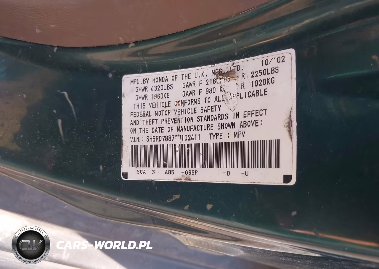 2003 Honda Cr-V Ex VIN:SHSRD78873U102411 - 9