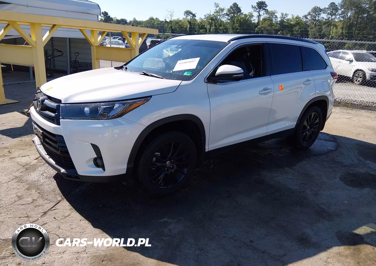 2019 Toyota Highlander Se VIN:5TDJZRFH6KS627569 - 2