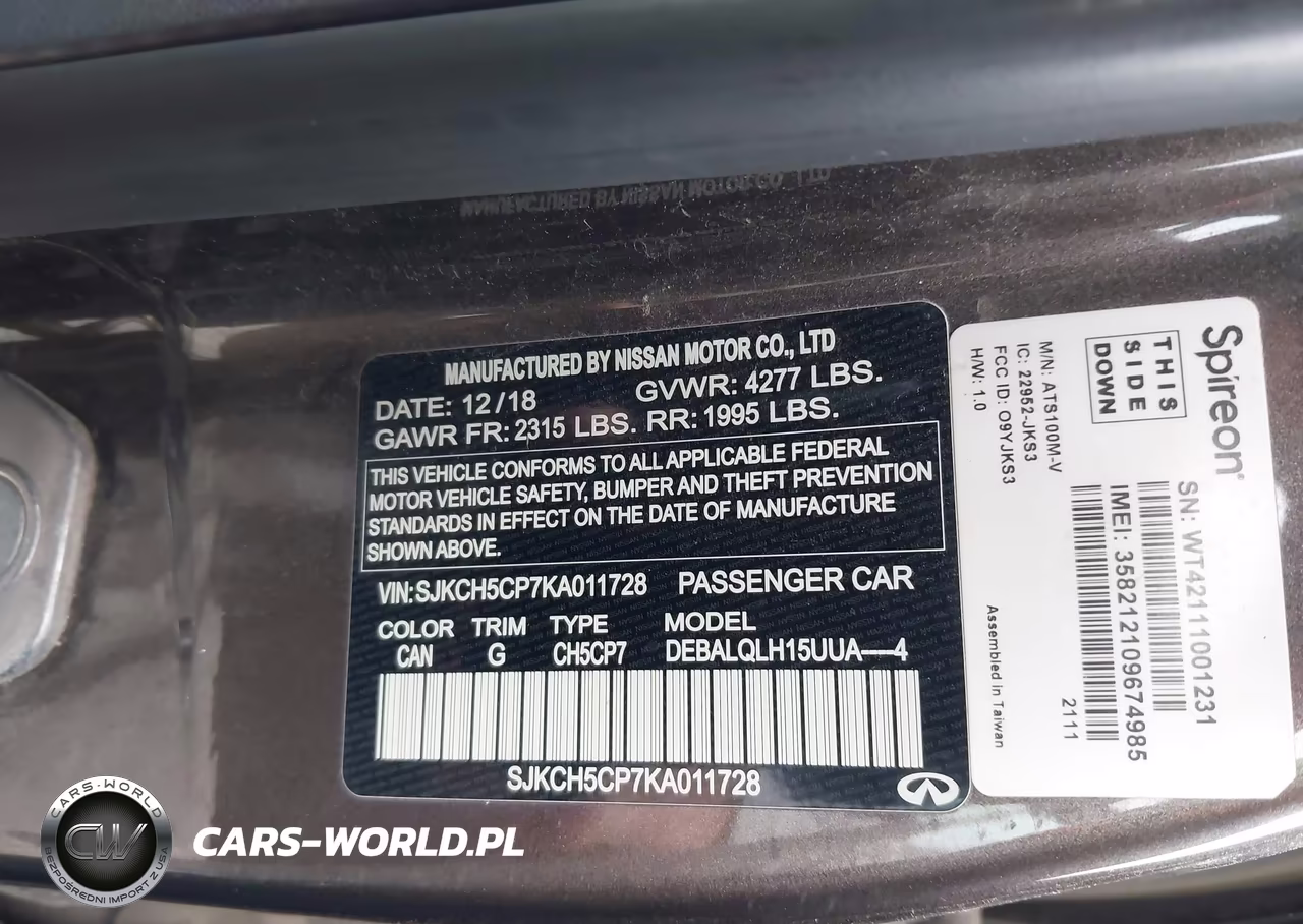 2019 Infiniti Qx30 Luxe VIN:SJKCH5CP7KA011728 - 9