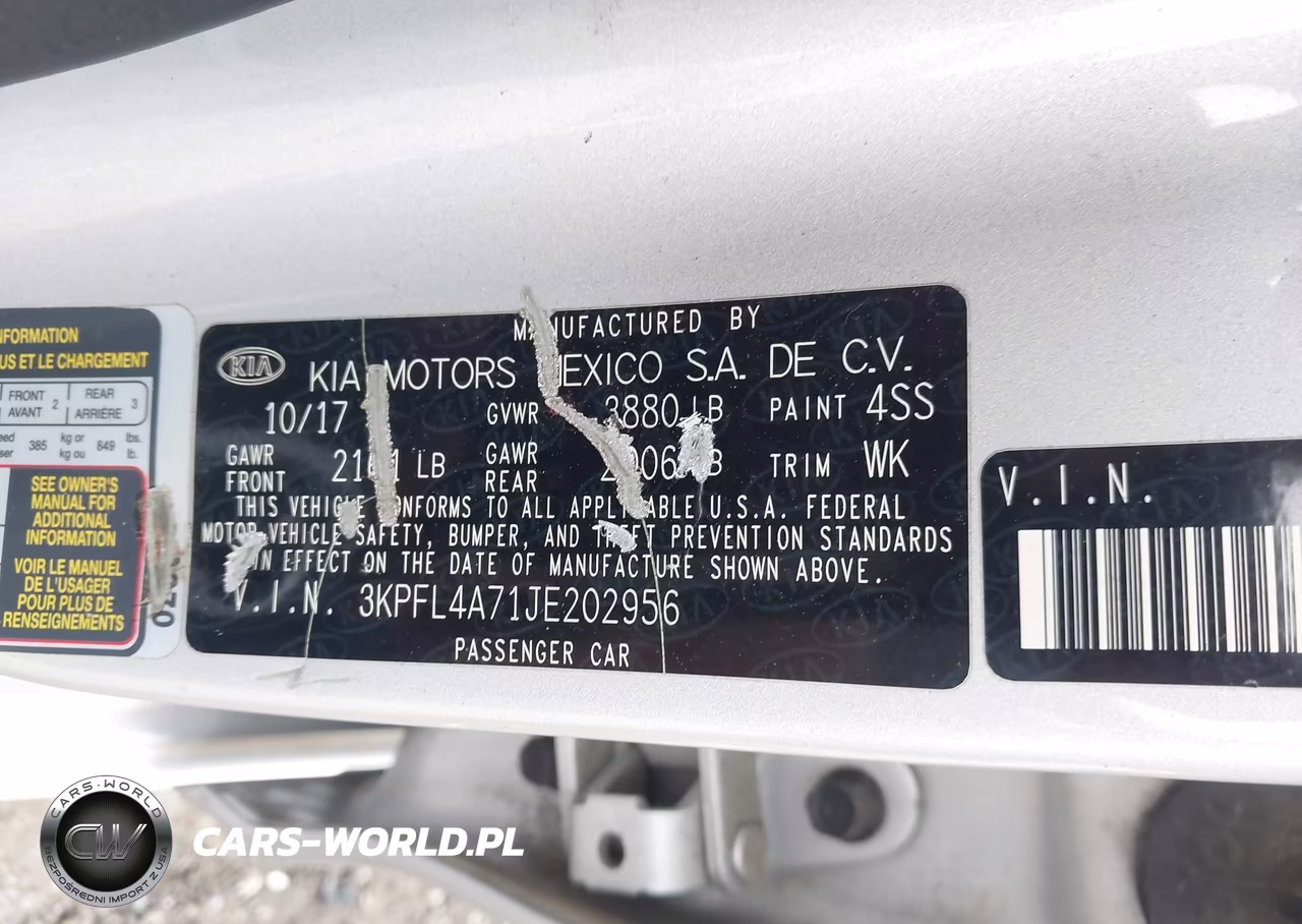 2018 Kia Forte Lx VIN:3KPFL4A71JE202956 - 9