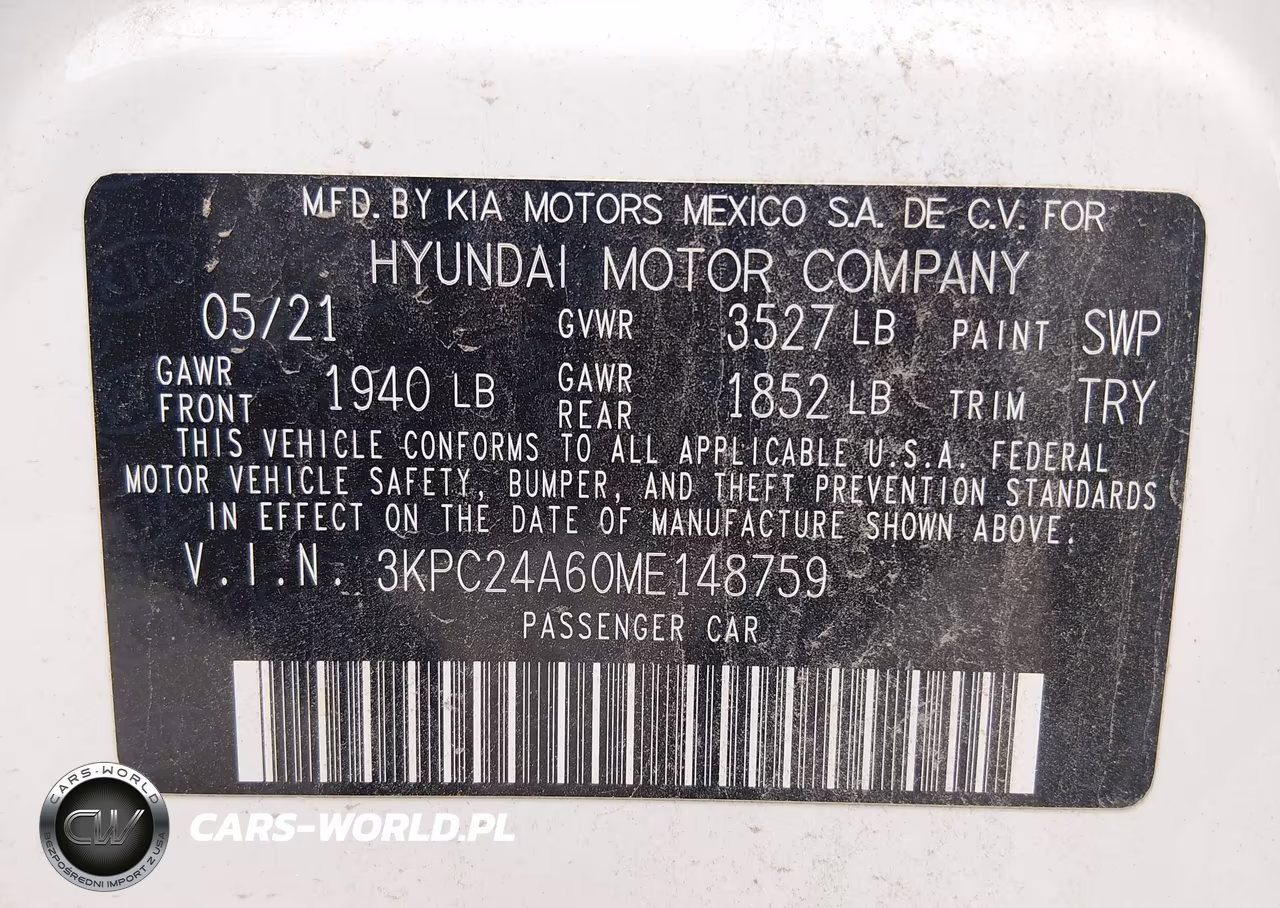 2021 Hyundai Accent Se VIN:3KPC24A60ME148759 - 9
