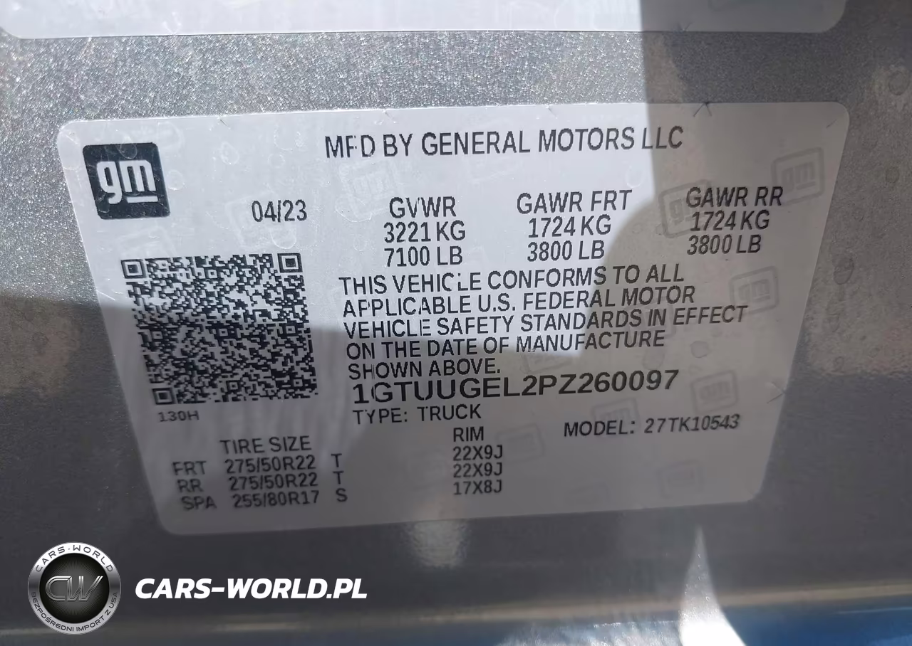 2023 GMC Sierra 1500 4Wd Short Box Denali VIN:1GTUUGEL2PZ260097 - 9