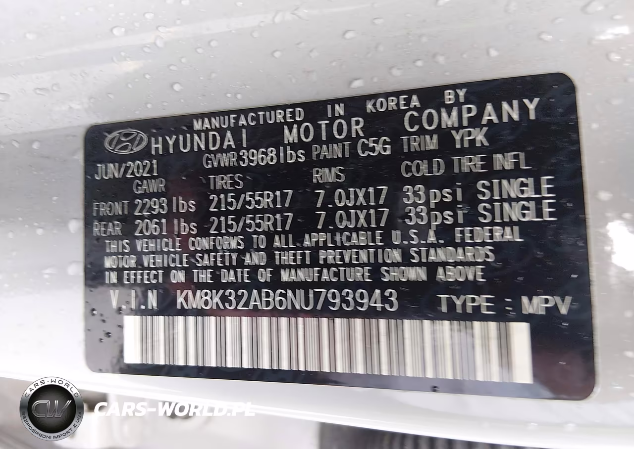 2022 Hyundai Kona Sel VIN:KM8K32AB6NU793943 - 9