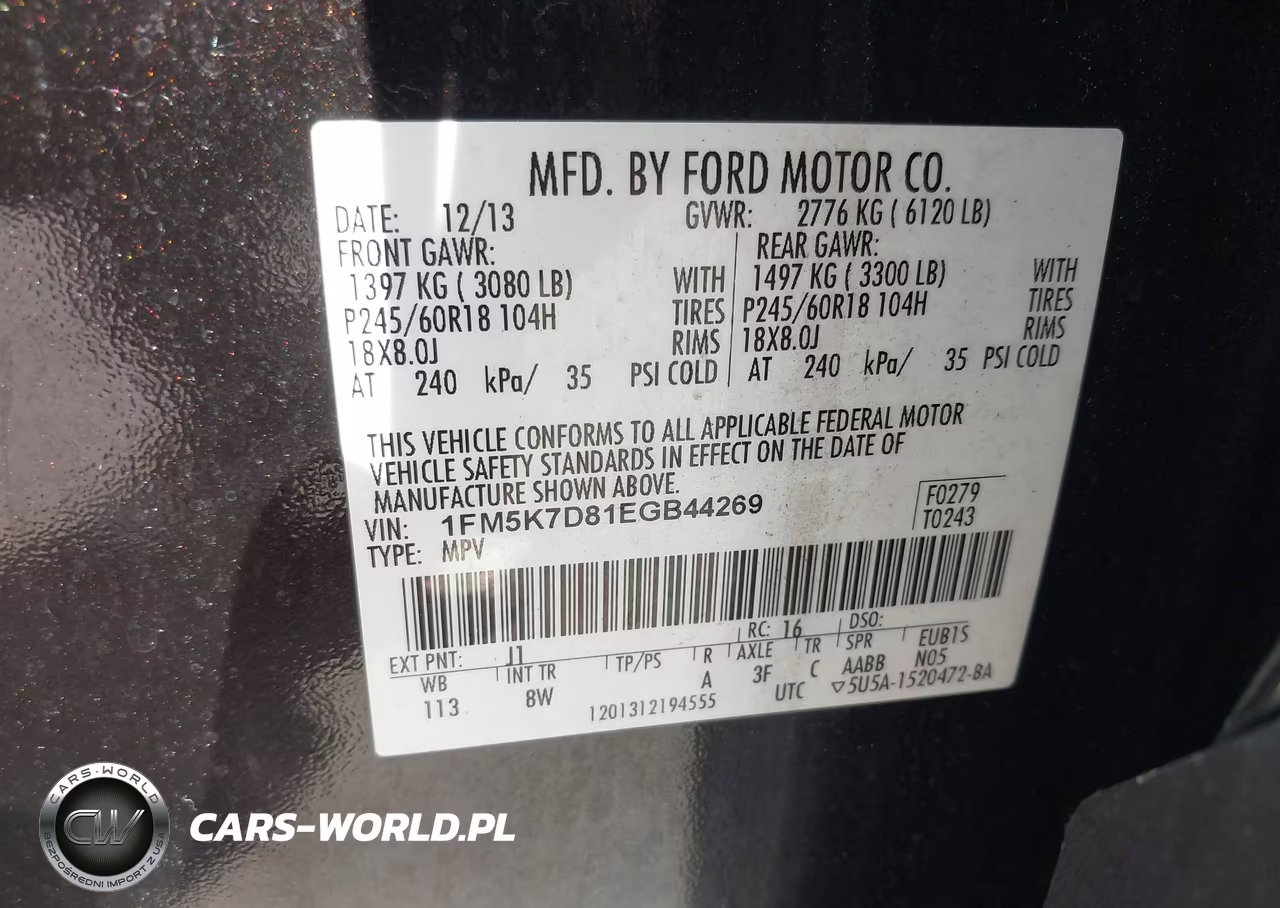 2014 Ford Explorer Xlt VIN:1FM5K7D81EGB44269 - 9