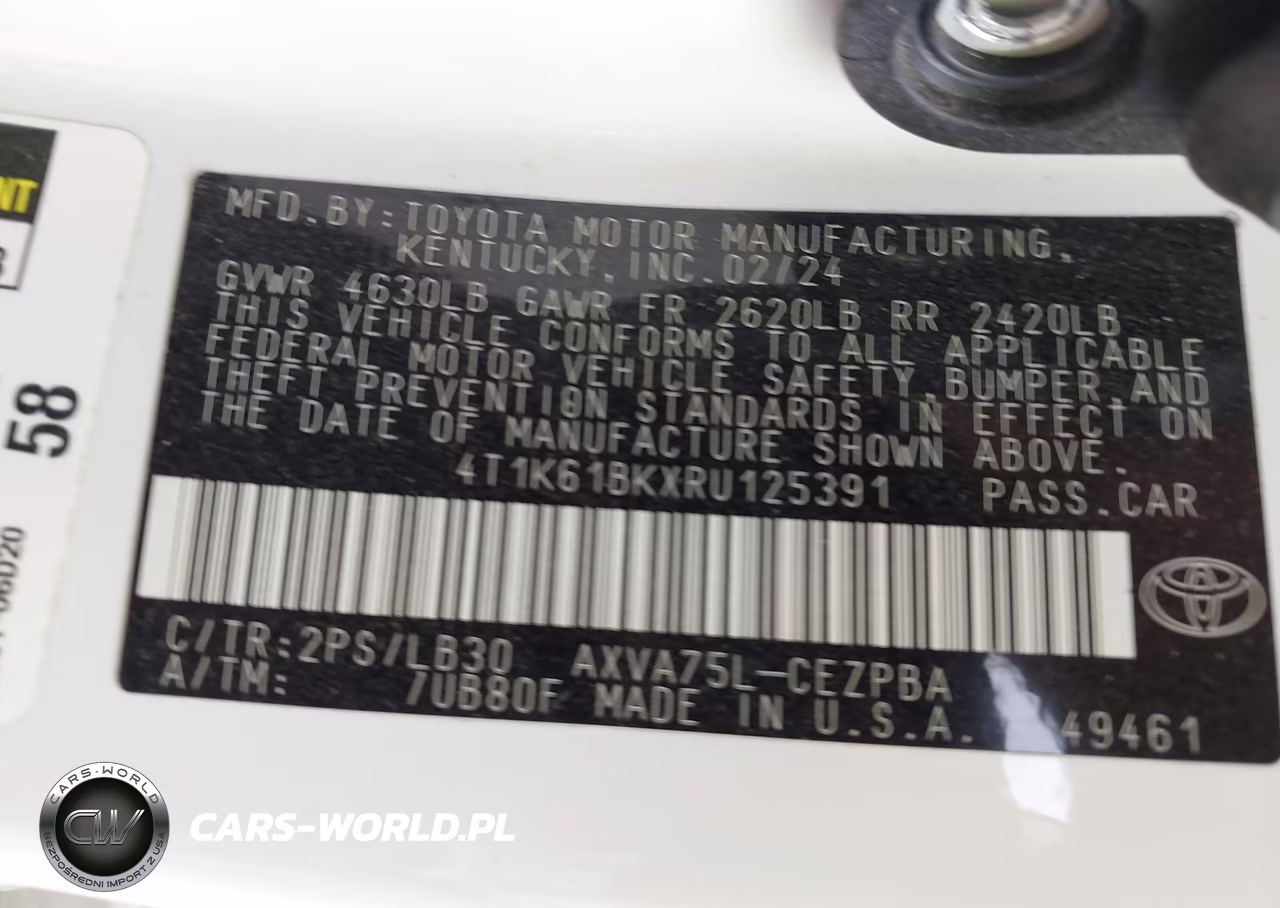 2024 Toyota Camry Xse VIN:4T1K61BKXRU125391 - 9