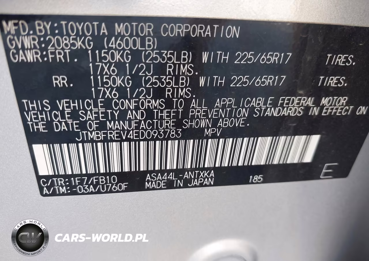 2014 Toyota Rav4 Le VIN:JTMBFREV4ED093783 - 9