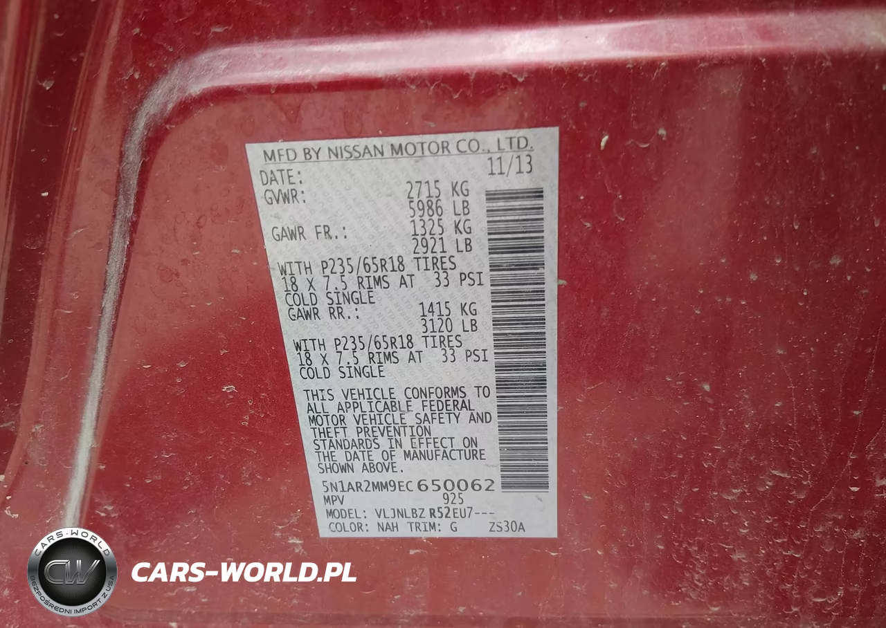 2014 Nissan Pathfinder S VIN:5N1AR2MM9EC650062 - 9