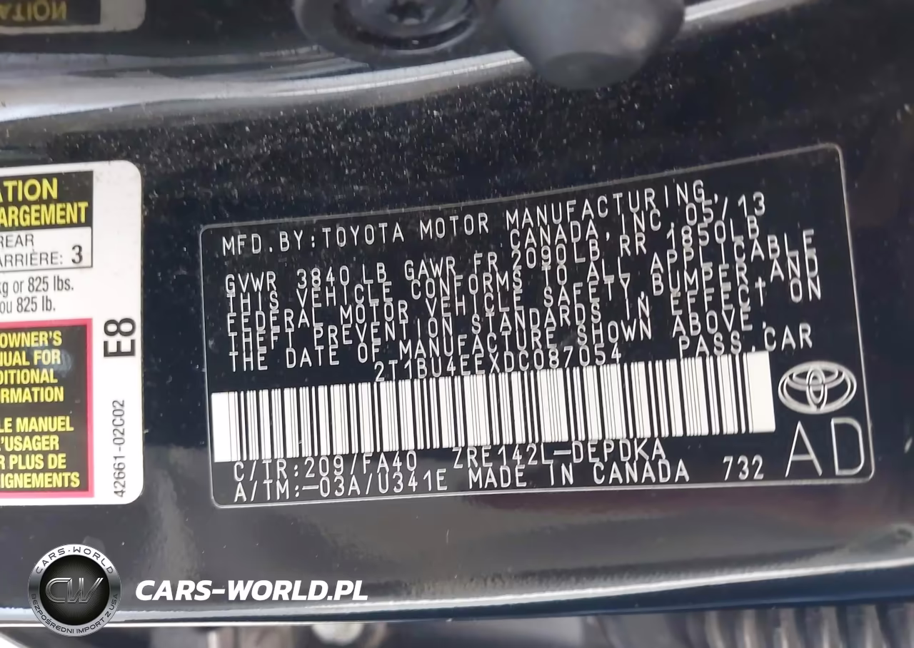 2013 Toyota Corolla L VIN:2T1BU4EEXDC087054 - 9